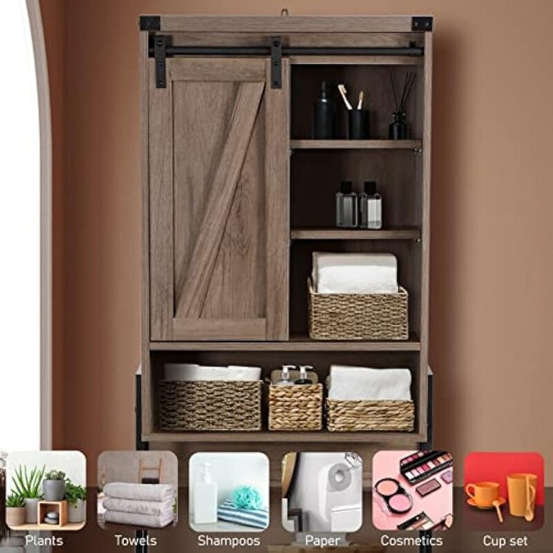 GORZING Over The Toilet Storage Cabinet,Above Toilet Storage Cabinet,Bathroom Storage Cabinet Over Toilet
