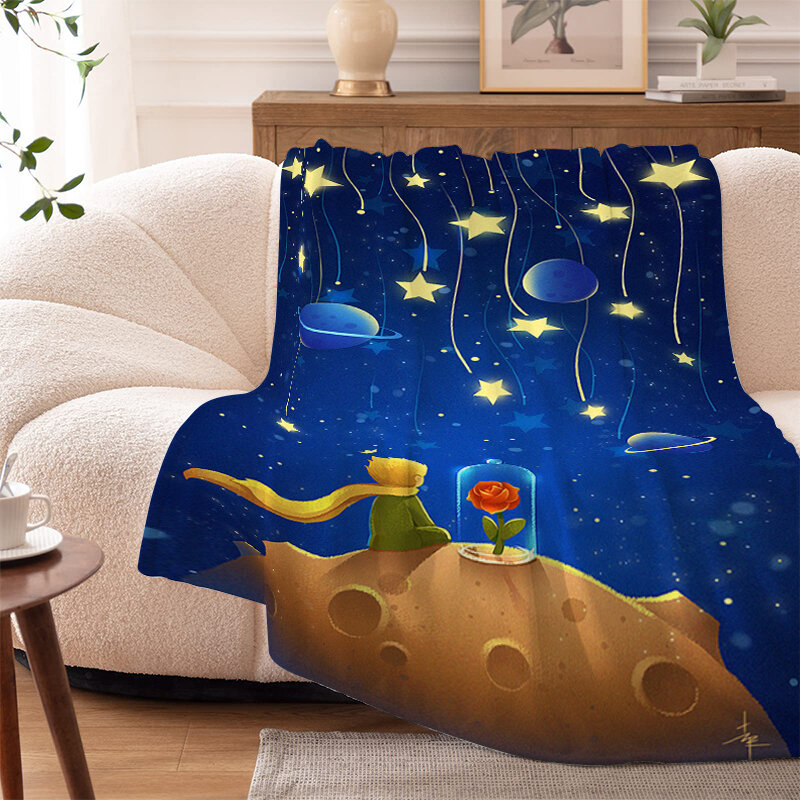 The Little P-Princes velo sofá cobertores para crianças, cama macia de microfibra, cobertores de acampamento, sesta personalizada, king size, inverno