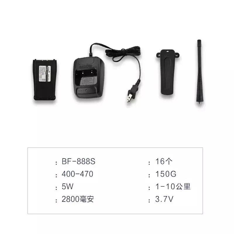 BF-888S Walkie Talkie UHF 5W 400-470MHz BF888s BF H777 Long Range Two Way Radio For hunting hotel