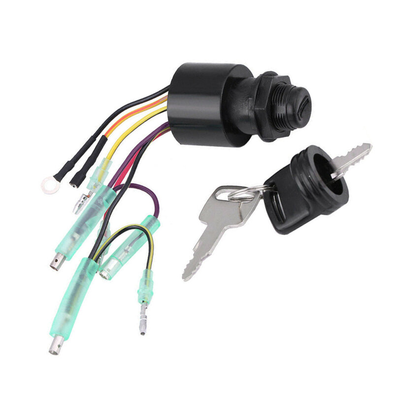 Boat Engine Ignition Key Switch for Outboard Motors 3 Pos 87-17009A5 Plastic + metal replacement part Boat accessories