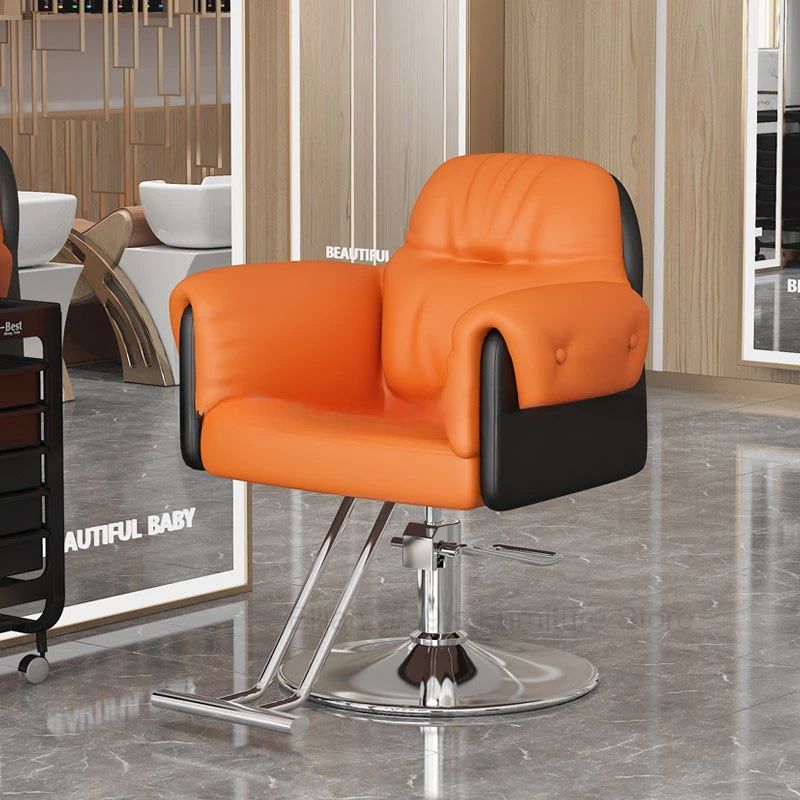 Metalowa kosmetyczna krzesła fryzjerskie do Manicure kosmetyczka estetyczna krzesła fryzjerskie fryzjerska Sillas De Barberia nowoczesne meble