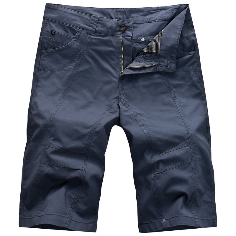 Modne kieszonkowe szorty Cargo bawełniane męskie na co dzień luźna, workowata proste ubrania w stylu Streetwear