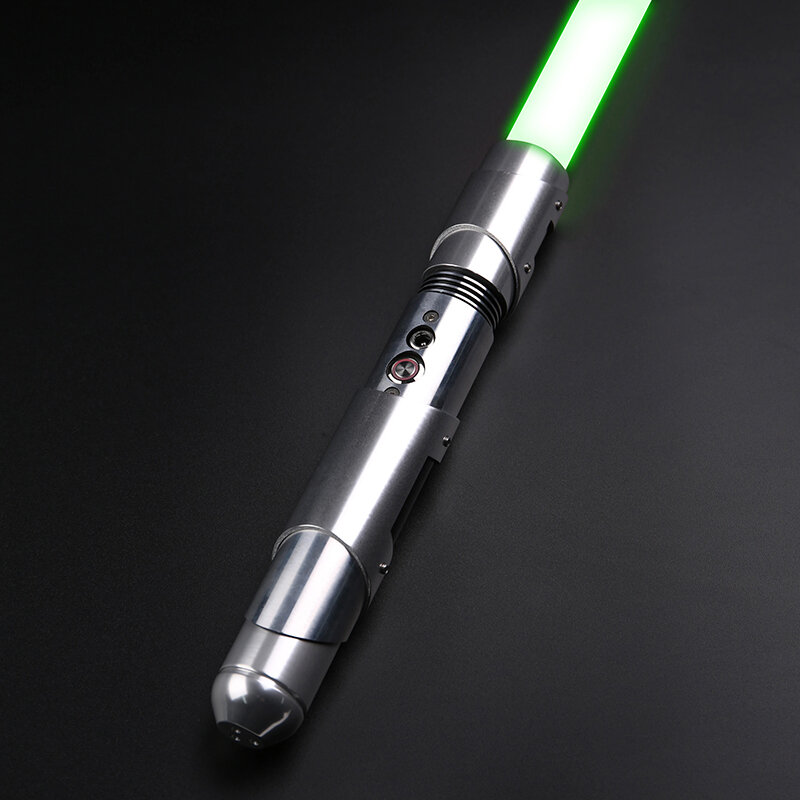 RGB metalowy miecz świetlny pojedynek gładki laserowy miecz Sabre De Luz 16 kolor zmienia 5 dźwięków FOC Rave migająca zabawka broni