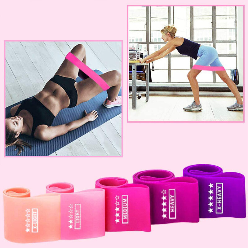 Moeite Waard Elastische Resistance Bands Yoga Training Gym Fitness Gum Pull Up Assist Rubber Band Crossfit Oefening Workout Apparatuur