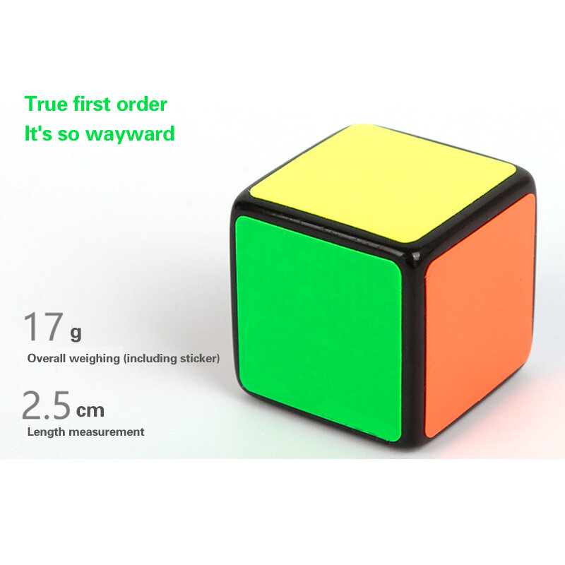 Mini Cubo mágico divertido, rompecabezas de 2,5 cm, juguetes educativos, Cubo mágico de velocidad, regalos para adultos y niños, 1x1