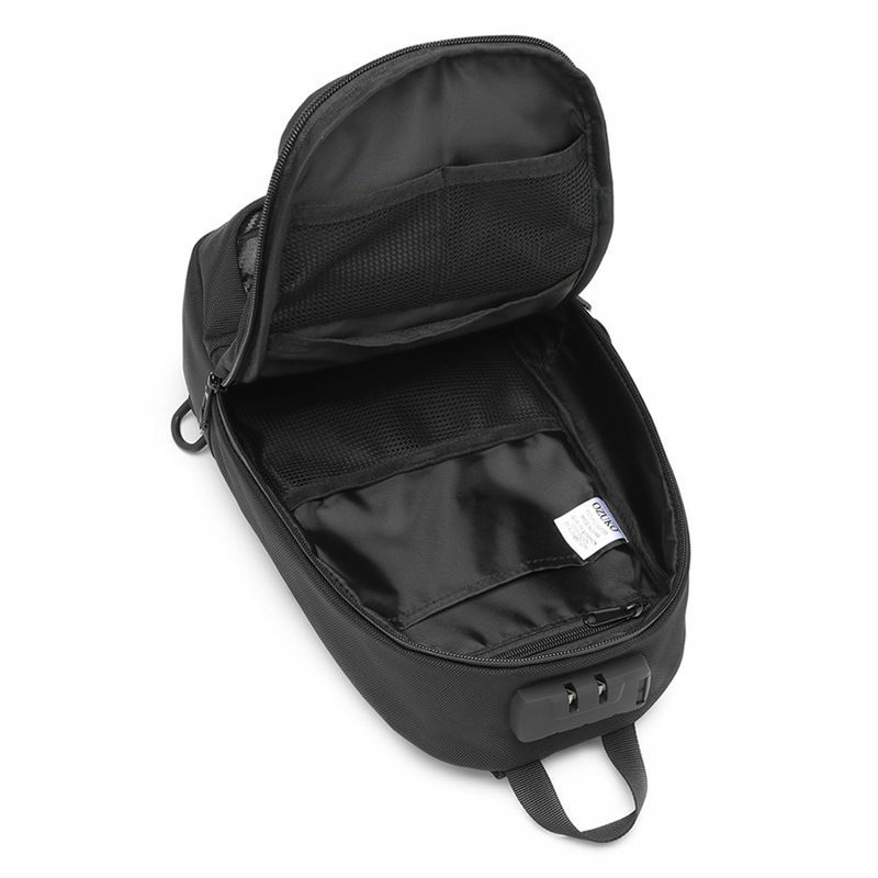 Bolsa de ombro anti-roubo para homens, pacote crossbody, pacote Oxford Sling, carregamento USB, viagem curta escolar, Messenger Bags