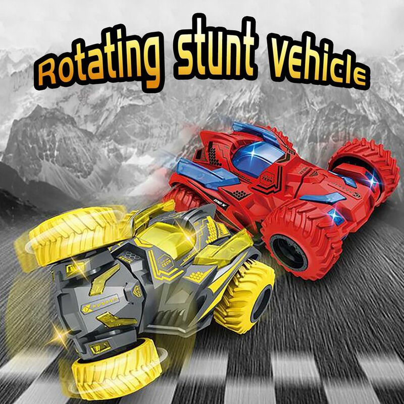 Coche de inercia resistente a caídas para niños, juguete de vehículo de doble cara, modelo de coche de juguete