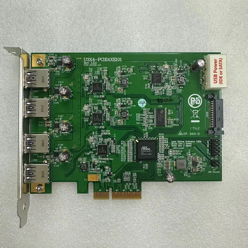บัตรเก็บภาพอุตสาหกรรม U3X4-PCIE4XE101