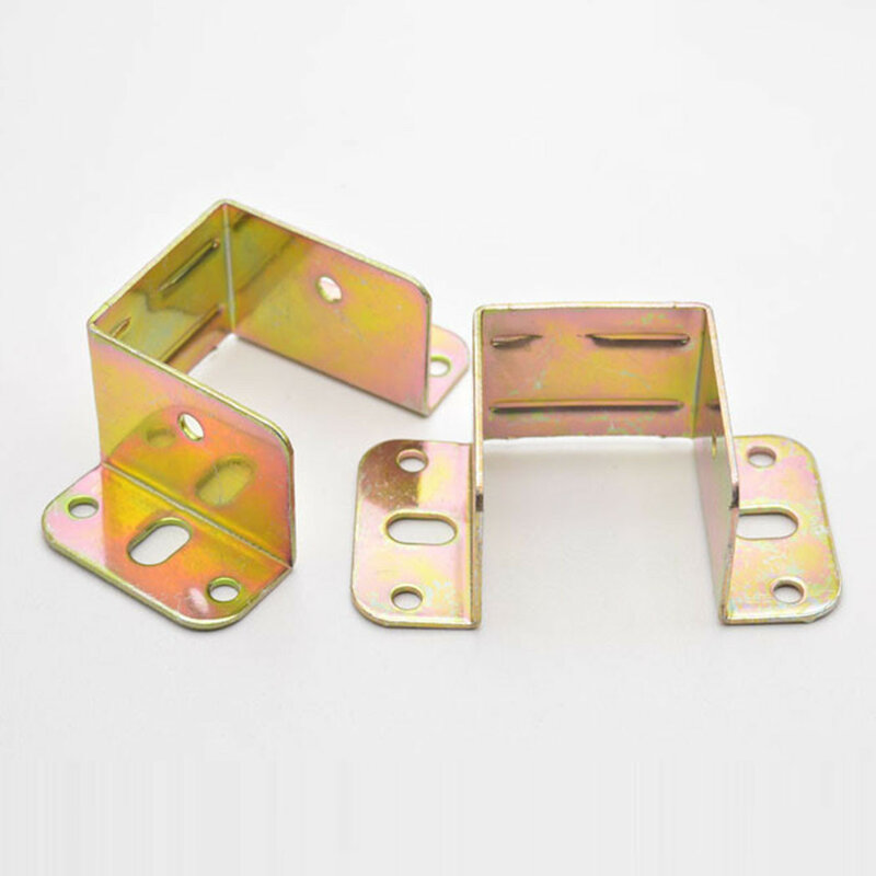 2 Pcs U Shaped Bed Connecting Connector Corner Brackets Corner Brace Connector Furniture Fixings Center Support 20/30/40mm