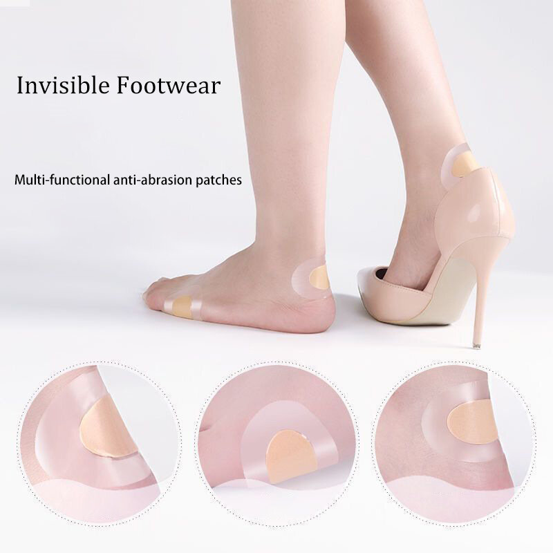 20pcs Gel Heel Foot patch adesivi Blister pad idrocolloide tallone Liner scarpe adesivi sollievo dal dolore gesso protezione per la cura dei piedi