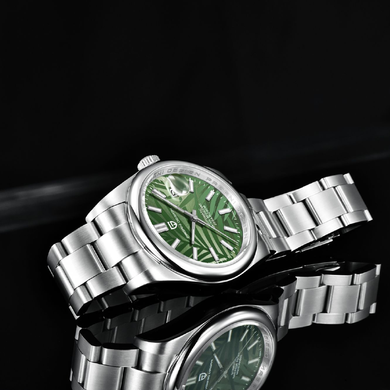 PAGANI DESIGN New 39MM Palm leaf dial Relógios dos homens top marca de luxo relógio automático homens Relógio de pulso mecânico Reloj Hombre