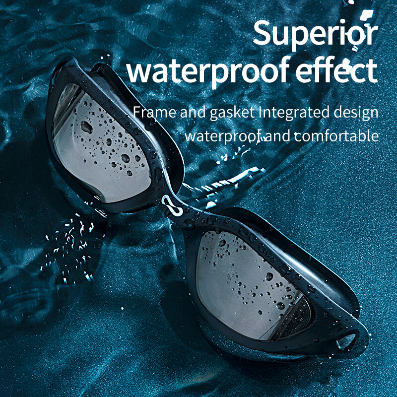 Copozz Swimming Goggles Waterproof VISTEX Anti Fog Mirrored Adjustable Silicone Swim Glasses Professional Swim Equipment Eyewear