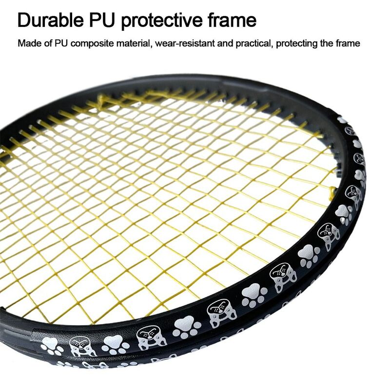 Anti Paint Off Racket Head Protector Tape Wear Resistant Self Adhesive Racket Head Stickers Racquets Protective Sticker
