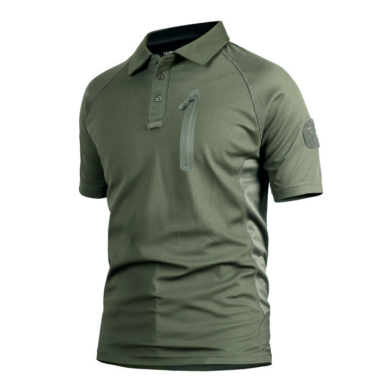 Футболка мужская для выступлений, тактическая быстросохнущая Легкая рубашка в стиле милитари, с коротким рукавом, топ для походов на рыбу, лето