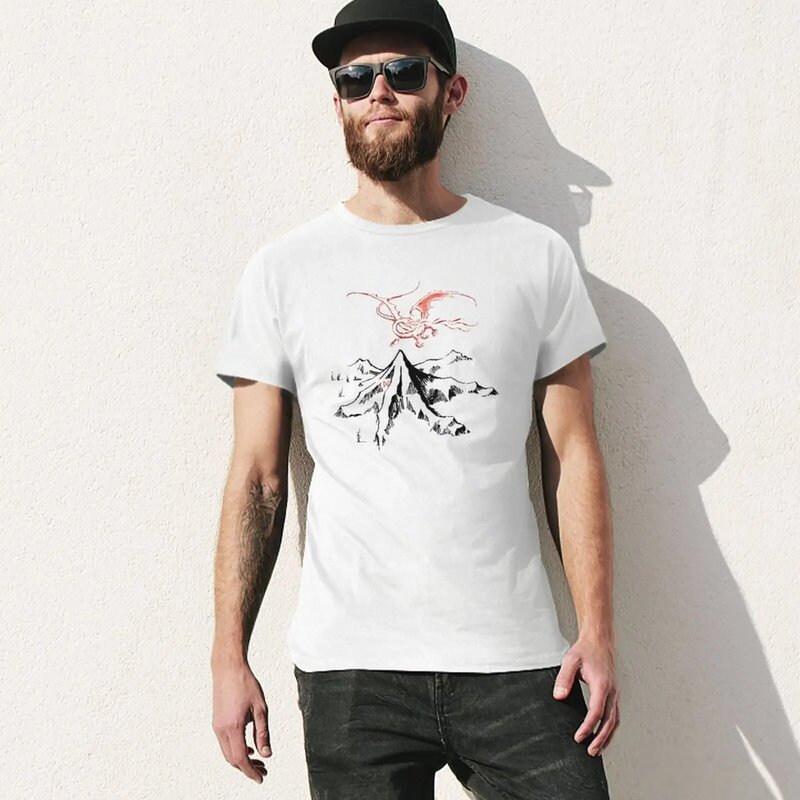 Lonely Mountain 티셔츠, 나만의 플레인 남성 챔피언 티셔츠, 커스텀 디자인