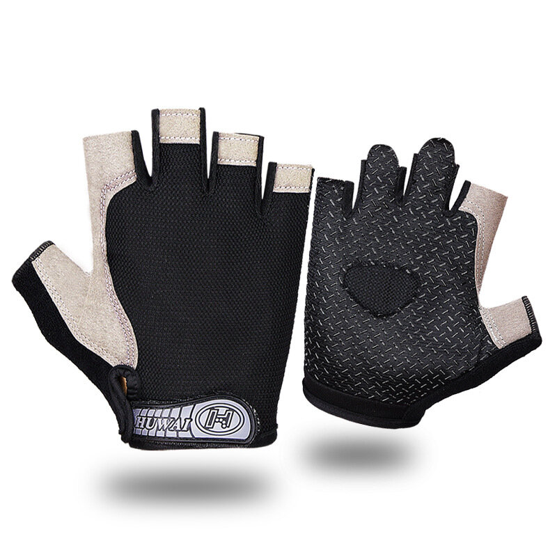 1 Paar Unisex-Sport handschuhe Anti-Rutsch-Silikon-Schweiß absorption Anti-Rutsch-Schlag handschuhe für Outdoor-Sportarten