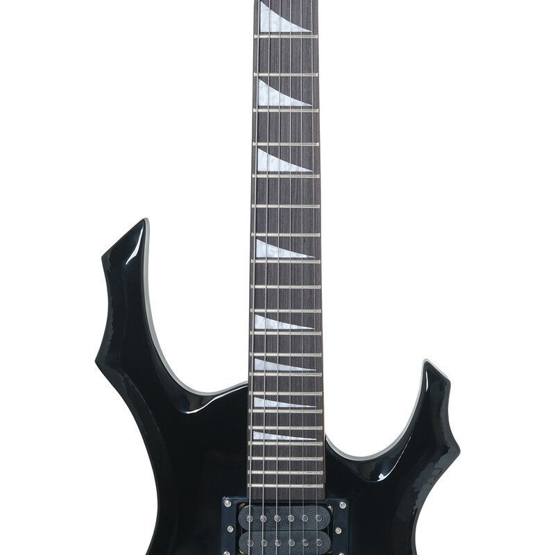 IRIN 6 corde chitarra elettrica nera Campus Student Rock Band Trendy Play chitarra elettrica dotata di cinghie per effetti