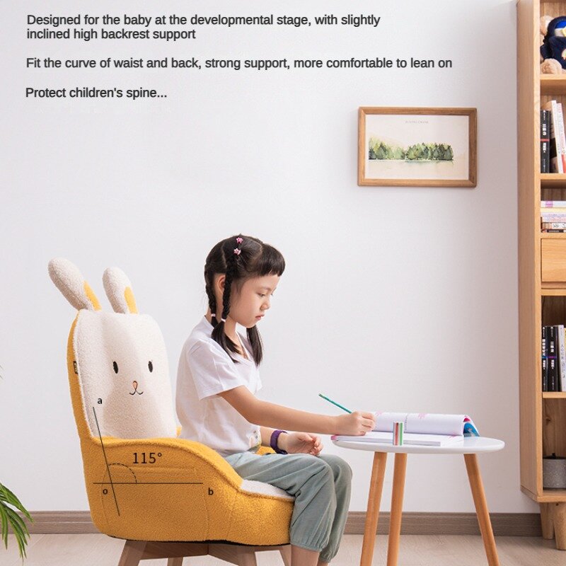 Canapé de lecture créatif pour enfants, chaise rotative d'angle, chaise de lecture de dessin animé mignon, chambre à coucher, salon, meubles de maison