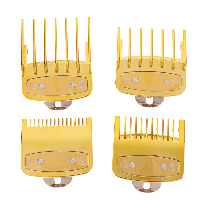 Electric Hair Clipper Guide Comb, Cutting Limit Combs, Standard Guards, Anexar Peças, Acessórios, 2 Pcs, 3 Pcs, 4Pcs