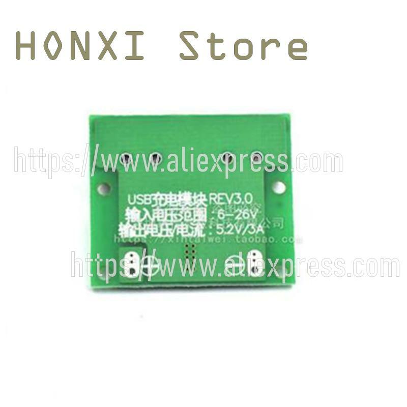 2PCS 9V 12V and 24V to 5V 3A double USB output DC-DC on-board step-down voltage battery module