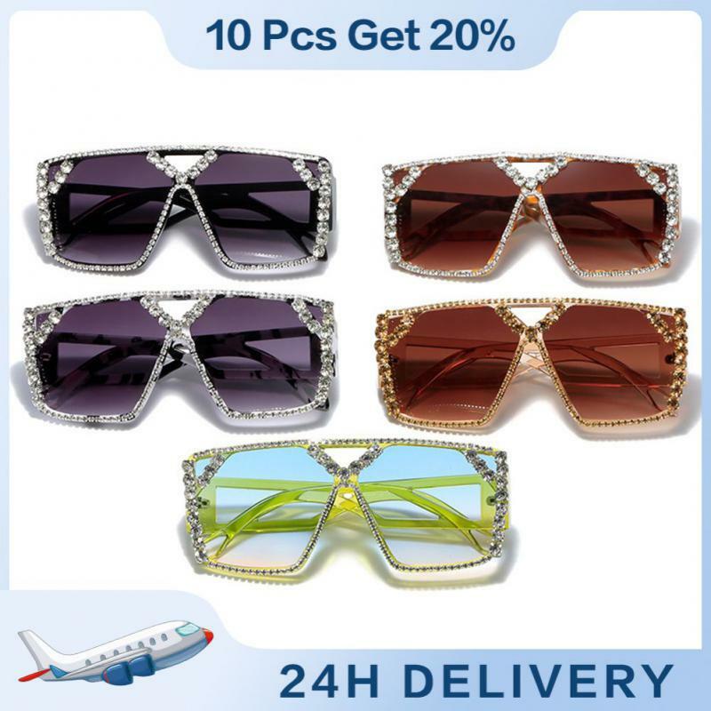 Fashion Sparkling Chic Outdoor Vacation Sunglasses Exclusive Beach Accessories Best-selling Show Trendy Extravagant Cross-border