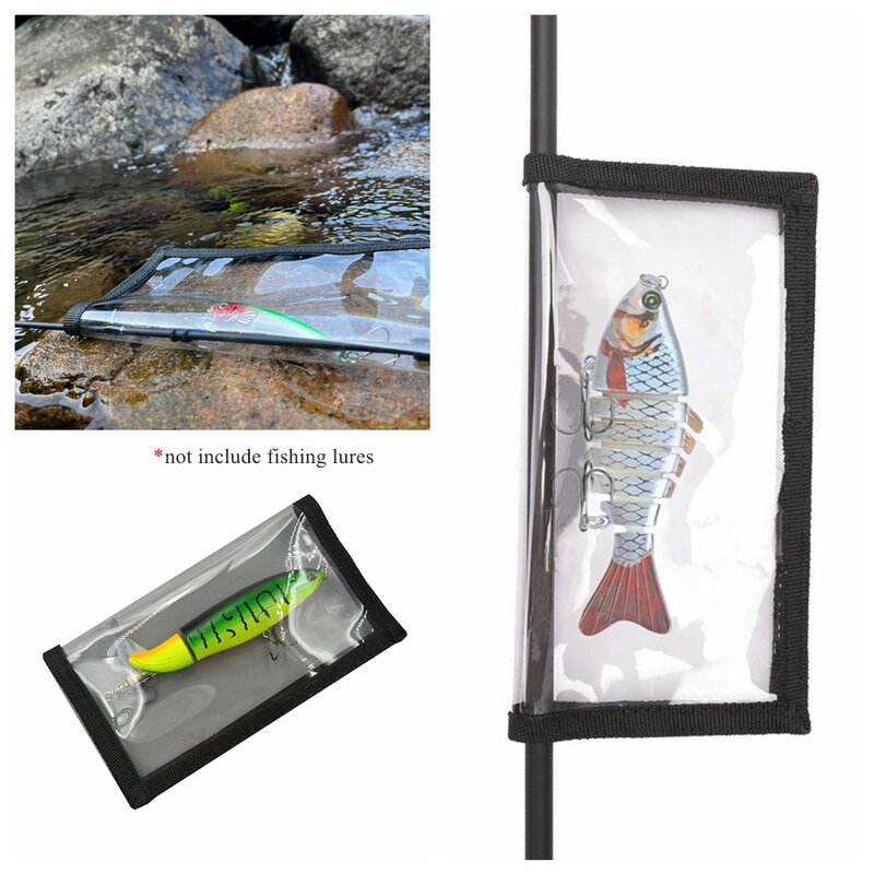 PVC Fishing Lure Wrap Cover, protetor de gancho de pesca, durável e claro, 2 tamanho opcional, 7.8in, 7in