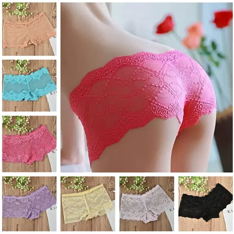 10Pc/Lot Women's Underwear Lace Women's Panties Sexy Boxer Underwear Fun Underwear