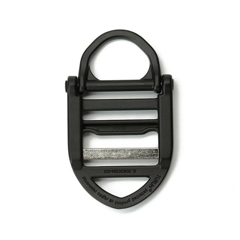 Hebilla de cinturón táctico de 38mm de ancho, hebilla de aleación de Zinc, anillo en D, negro, para equipaje, Clip de correas de ropa, accesorio de bricolaje