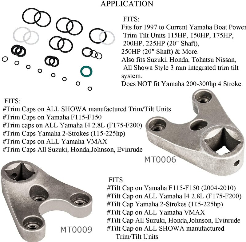 Outboard Trim/Tilt Pin Wrench MT0006 & MT0009 & 115225FS Seal Kit For Yamaha Honda