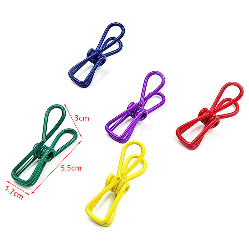 10pcs Excellent Quality Stainless Steel Clothes Peg Towel Socks Clip Pants Clothes Underwear Clips Small Metal Clips For Hanger