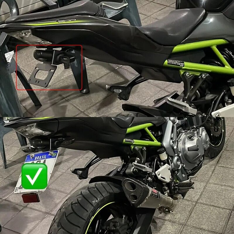 Le parti universali del supporto della targa del motociclo estendono gli accessori dell'eliminatore del parafango del motore del riflettore di coda per DUCATI per BMW