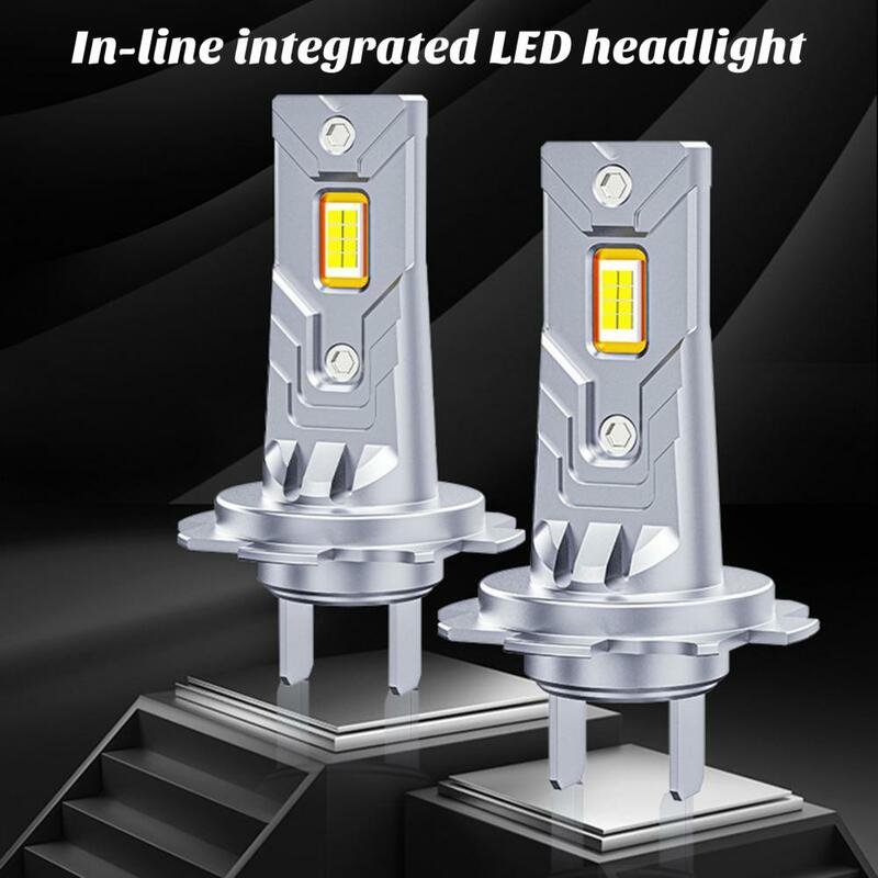 Lâmpadas LED de farol de carro de alto desempenho, farol automático, Plug Play, fácil instalação, H7, H4, 22000lm, 600