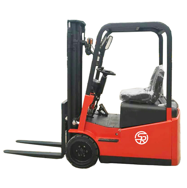 Manufacturer Narrow Forklift Mini Electric Forklift 1.0 Ton 1.5 Ton Three Wheel Forklift With Small Turning Radius
