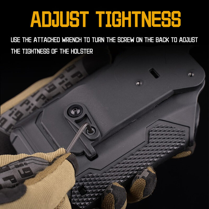 Universelles taktisches Holster, x300 Rechtshänder holster mit Schnellverschluss-qls-System kit, verstellbares Gürtel holster für die Airsoft-Jagd