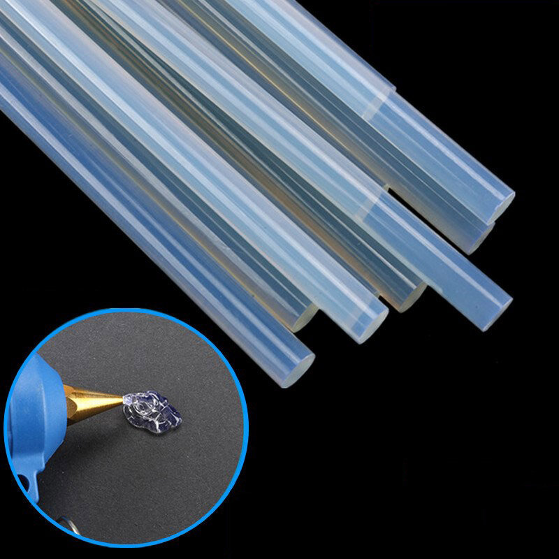1-10pcs 11mm x 190mm Hot Melt Glue Stick Adhesive Translucent Strong Viscosity Rods for Glue Gun Home DIY Industrial Repair