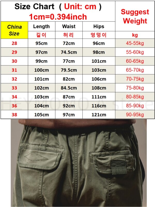 Spring Summer Men's Cotton Cargo Pants Multi-Pockets Slim Fit Joggers Workwear Casual Cotton Trousers