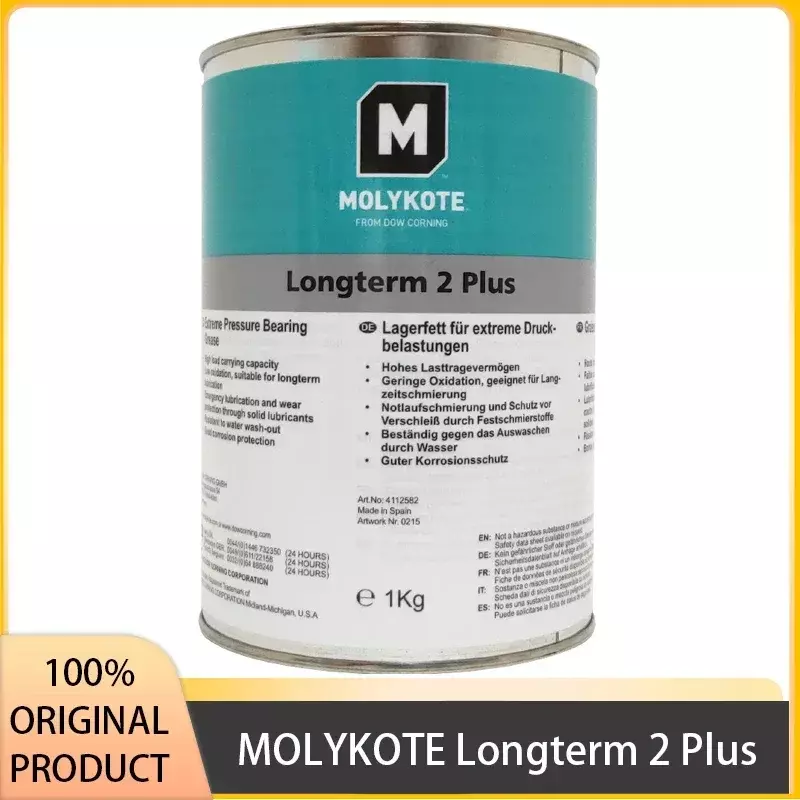 Molykote longterm2プラス潤滑剤、黒ヘビーデューティー、長寿命ベアリンググリース、日本のオリジナル製品