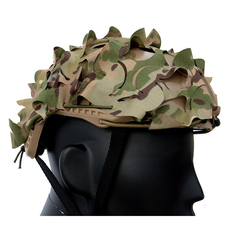 VULPO ยุทธวิธี FAST Helmet 3D หมวกกันน็อคอำพรางเคสผ้าสำหรับ FAST การล่าสัตว์ Airsoft Helmet อุปกรณ์เสริม