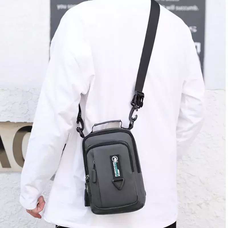 Рюкзак мужской нейлоновый, Модный ранец через плечо, сумка-мессенджер в стиле милитари, 4 предмета