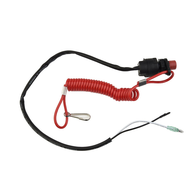 Wire Outboard Kill Switch Motor Black Component Safety Engine Plastic Replacement Accessories Durable Practical