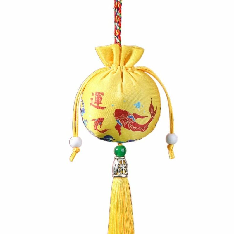 Nappa donna bustina liscia piccola custodia appesa collo gioielli imballaggio ciondolo decorazione camera da letto bustina in stile cinese bambini