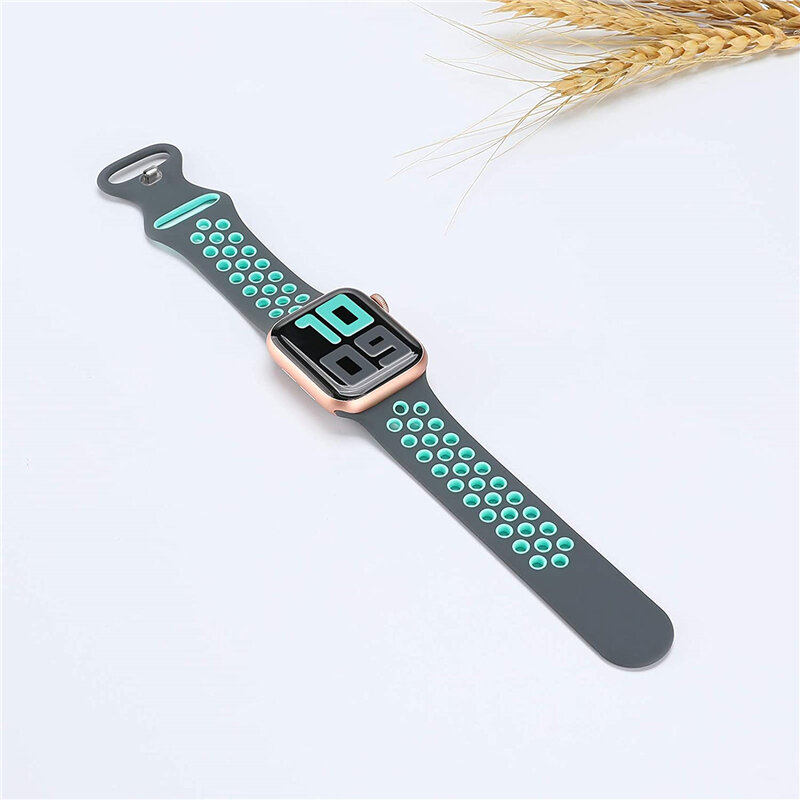 Sport Strap for Apple Watch Ultra 49mm Series 9 8 7 41mm 45mm 44mm 40mm 38MM 42MM Breathable wrist Bracelet iWatch 6 SE 5 3 Band
