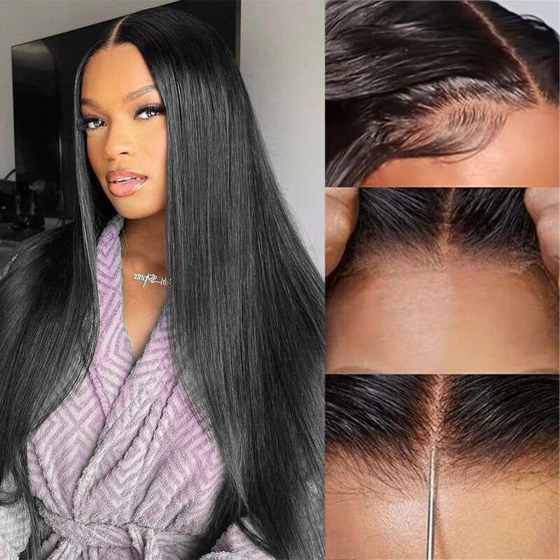 Clearance Sale Lace Frontal Wig 28 30 inch Straight Human Hair Wigs 180% 13x4 Lace Front Wigs Pre Plucked Brazilian Remy Hair