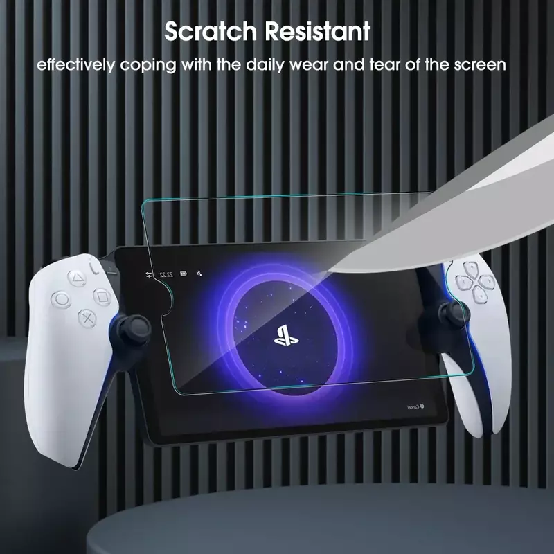 소니 플레이스테이션 포탈용 강화 유리 스크린 보호대, 플레이스테이션 PS5 포탈용 투명 스크래치 방지 보호 필름