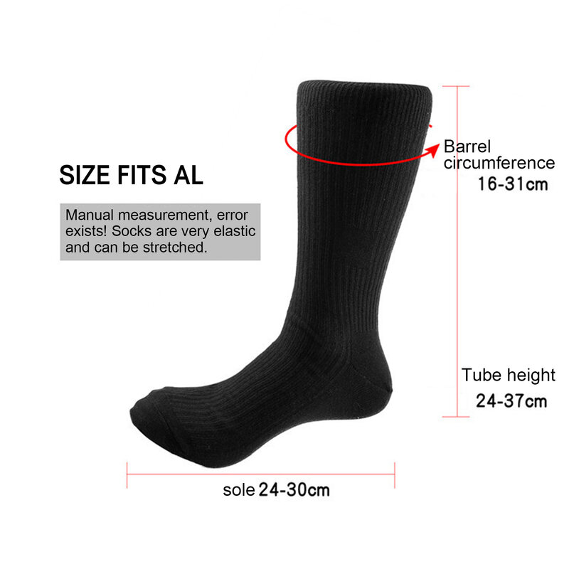 Electric Heating Socks for Men Adjustable Temperature Settings Suitable for Ice Fishing Running