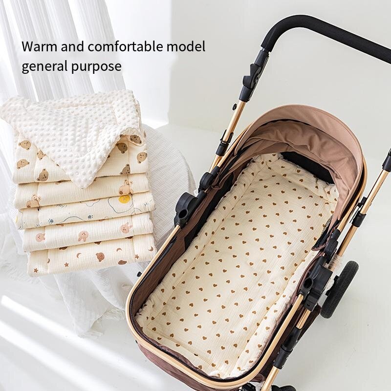 Assento de carrinho de algodão macio para o bebê, Carrinho confortável Mat para o bebê, Buggy Pad, Cadeira Pram, Pushchairs recém-nascidos, Acessórios para carro