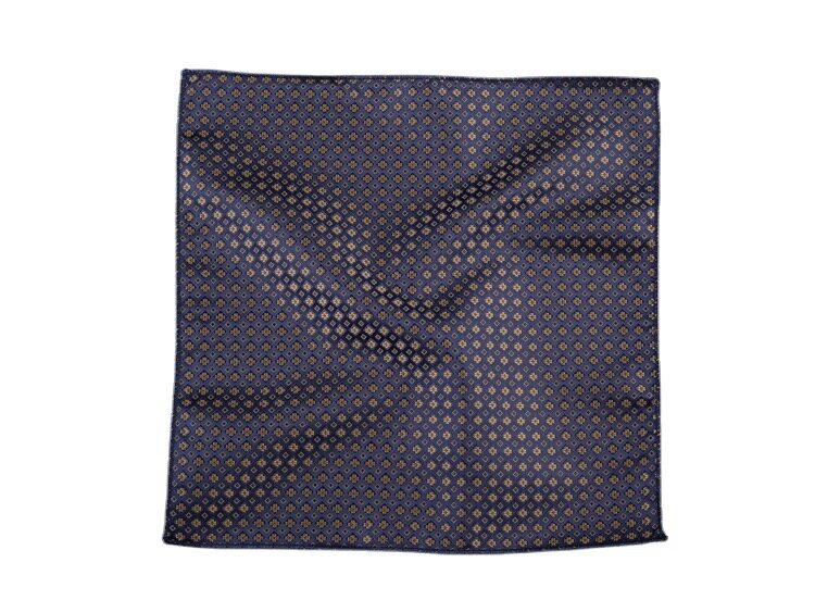 23*23CM Luxury Men's Handkerchief Polka Dot Striped Floral Hankies Polyester Hanky Business Pocket Square Chest Towel Wedding