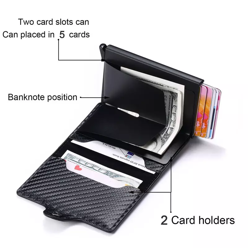 Najwyższej jakości portfele męskie pokrowiec Mini torebka męska Vintage brązowa skóra Rfid portfel z saszetką na karty mała inteligentny portfel kieszonkowa