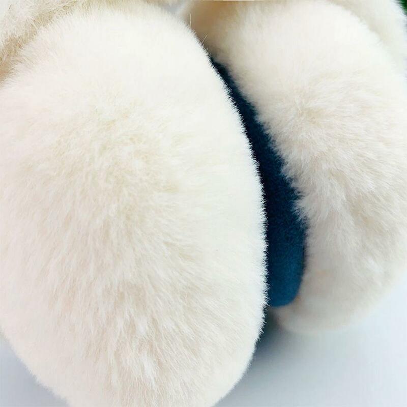 Winter Warm Letters Plush Earmuffs Men and Women Soft and Comfortable Foldable Earmuffs Warm Windproof Earmuffs