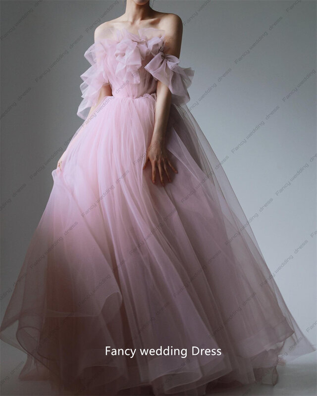 Phantasie von der Schulter Abend party Kleider Perlen Taille Korea elegante boden lange Hochzeit Frauen formelle Kleider Event Ballkleider